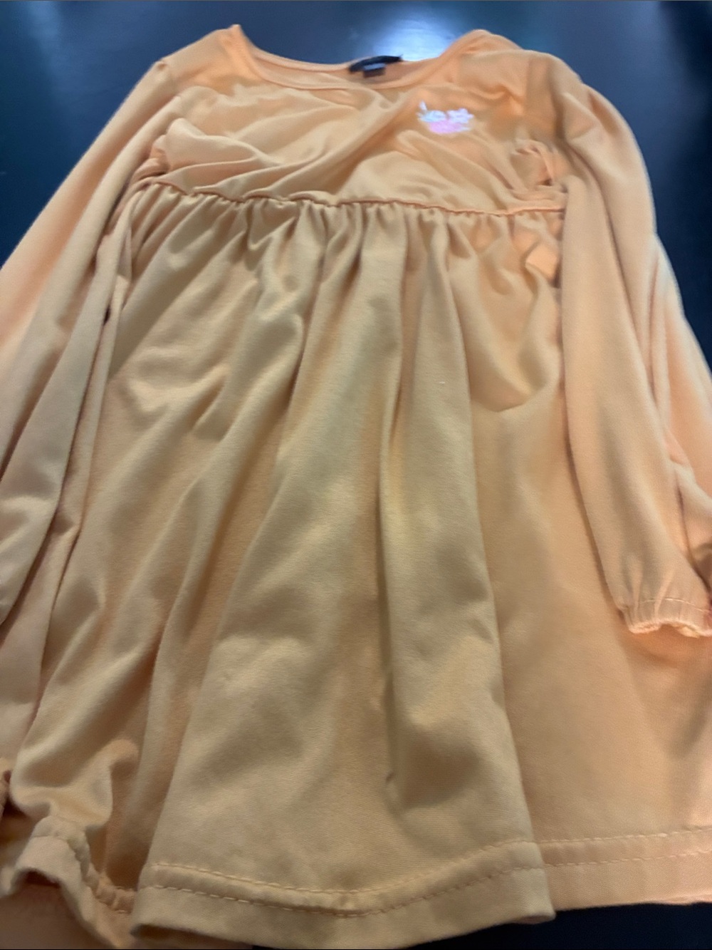 Picapino Mustard Embroidered Babydoll Top